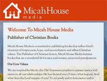 Tablet Screenshot of micahhousemedia.com
